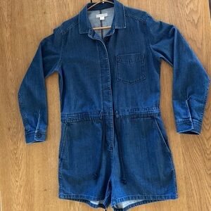 Outerknown Women's Indigo Denim Overalls
